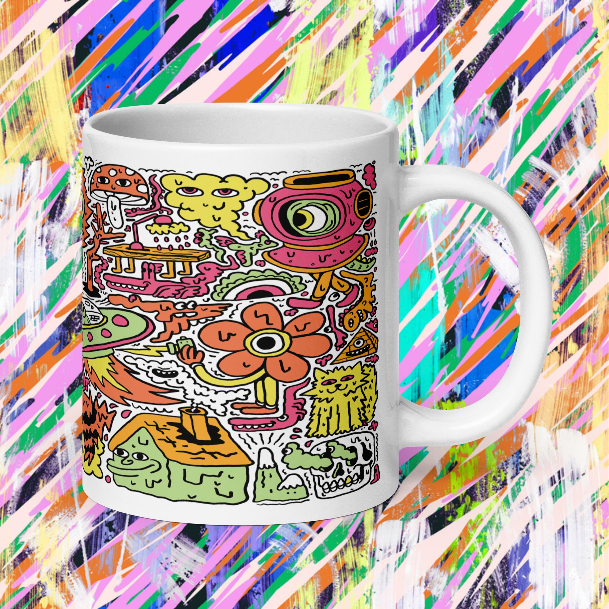 BRAIN DRIBBLE "VIBING" WHITE