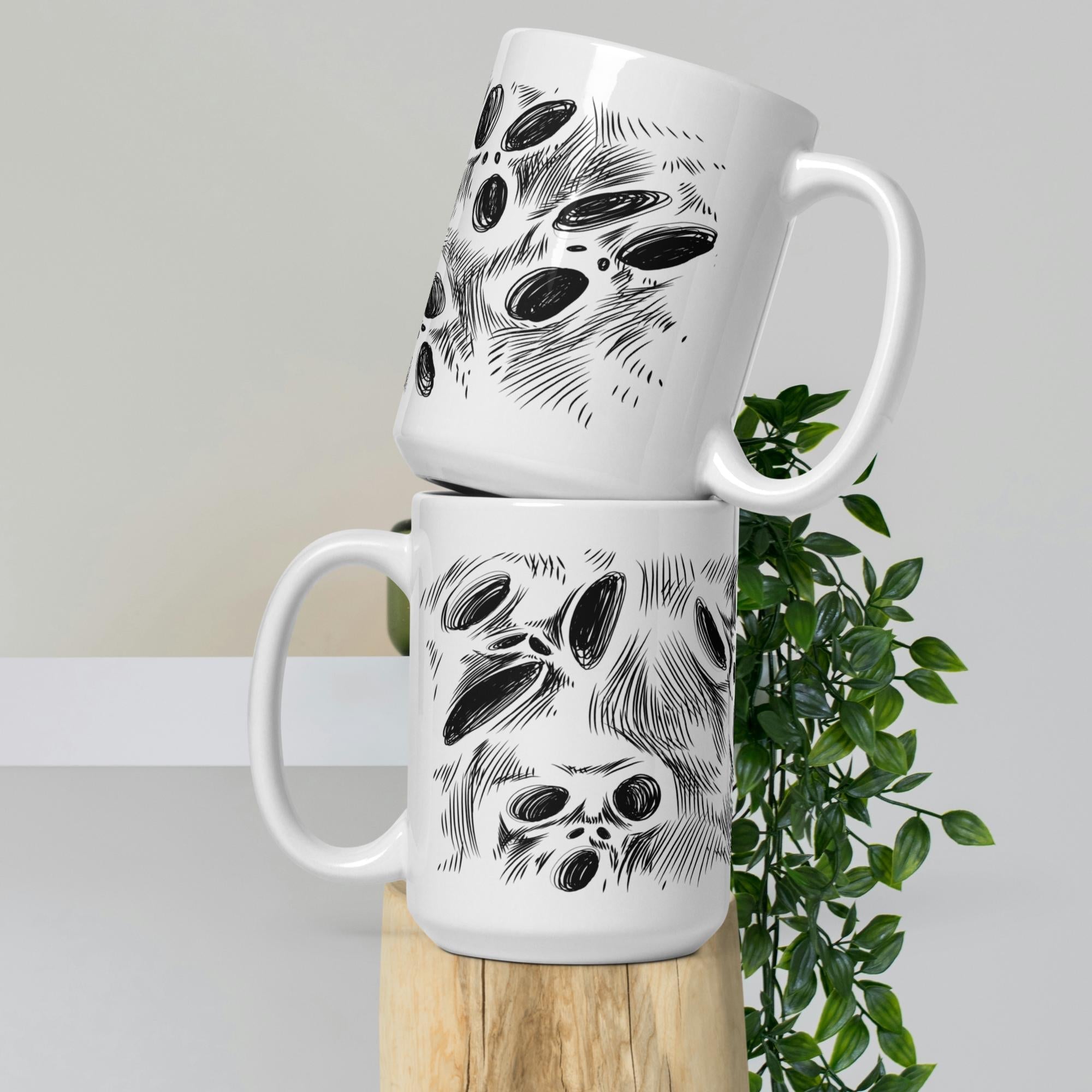 White Glossy Mugs