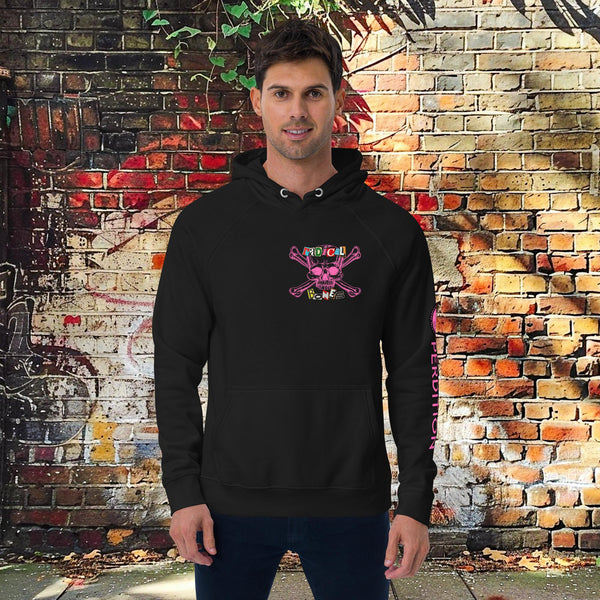 RADICAL BONES 01 "STREET SKULLS" RAGLAN HOODIE