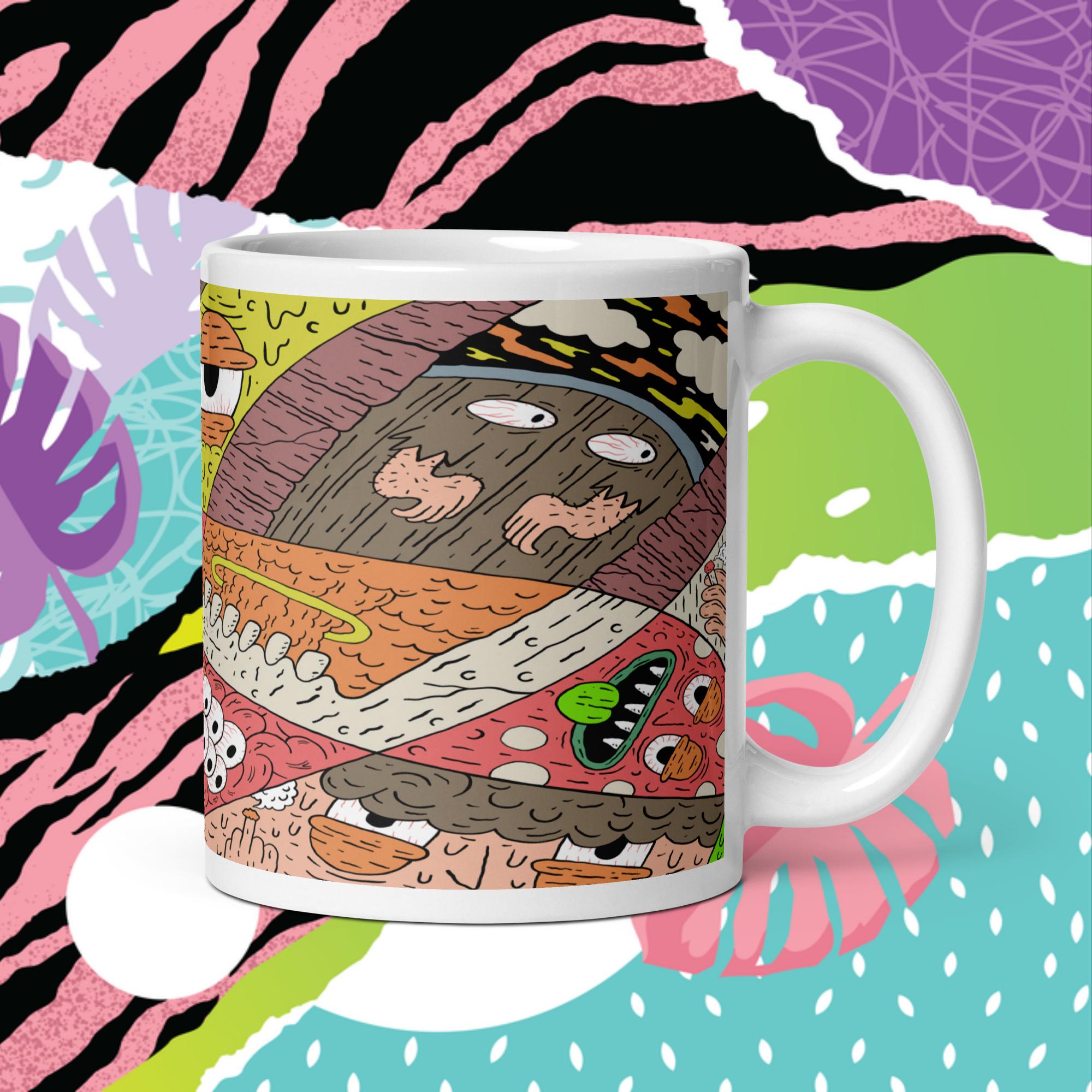 BRAIN DRIBBLE "COSMIC CRUDDLE" WHITE