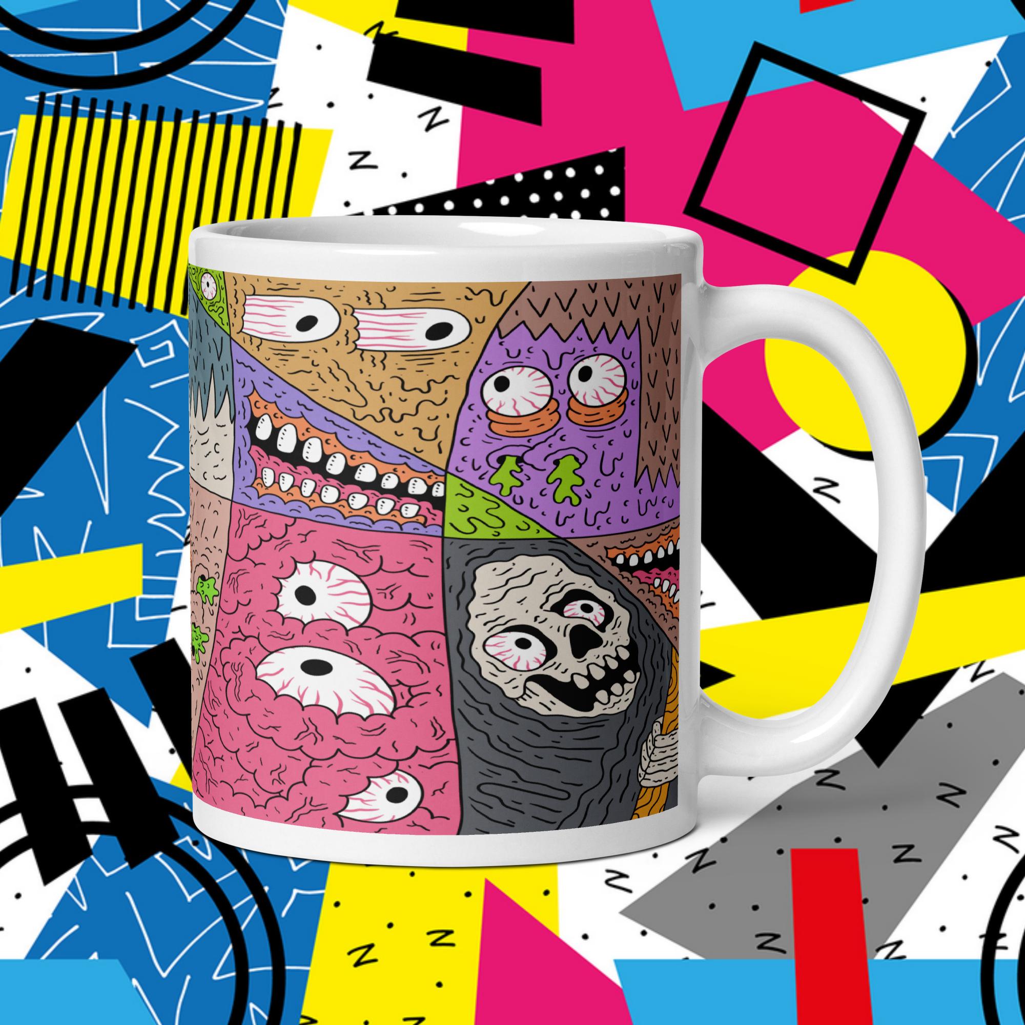 BRAIN DRIBBLE "PATCHWORK PANIC" WHITE