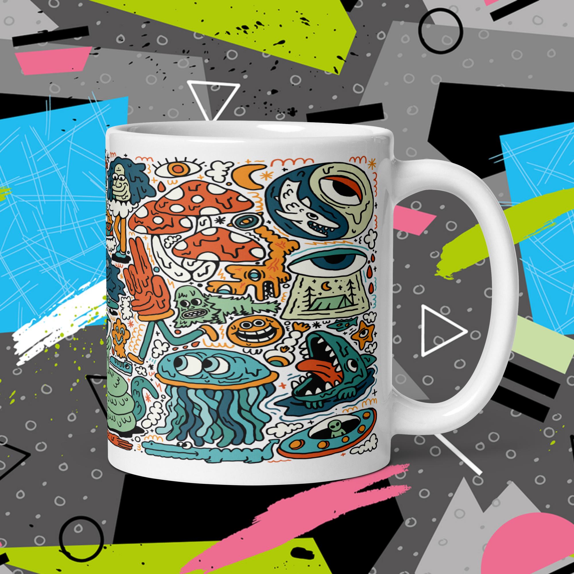 BRAIN DRIBBLE "GOOD VIBES" WHITE